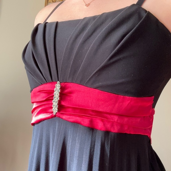 Vintage 90s Black Mini Dress - Picture 4 of 11